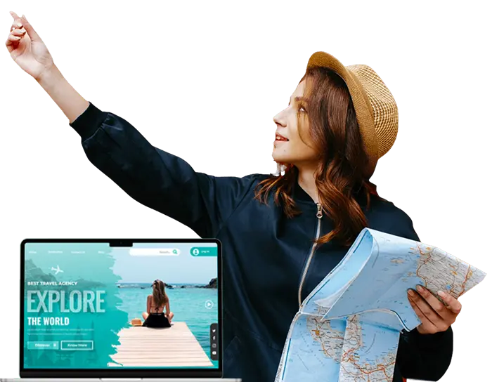 Sviluppo Siti Web per agenzie di viaggi personalizzati e moderni.
