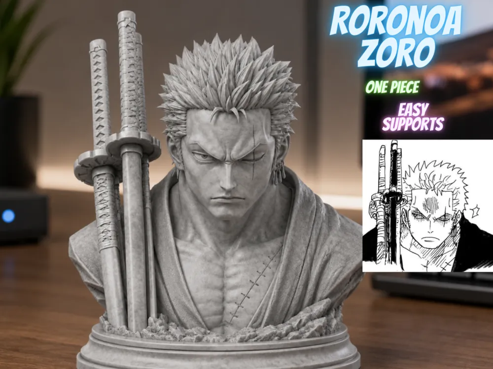 Busto di Roronoa Zoro, One Piece