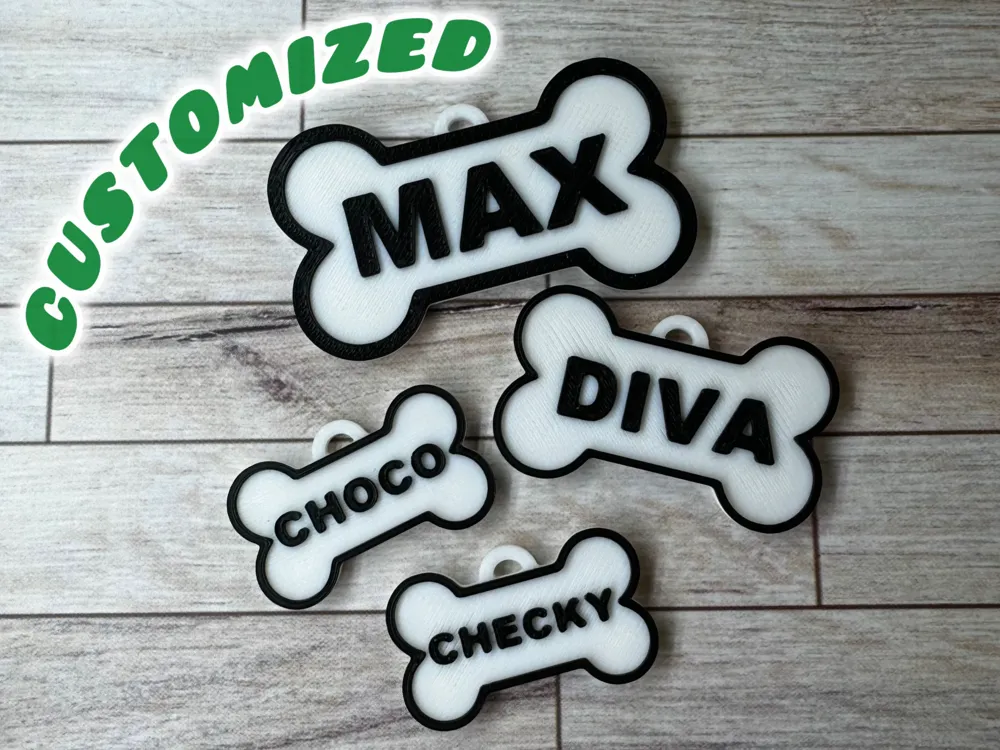 Targhetta per Cani / Portachiavi Personalizzabile