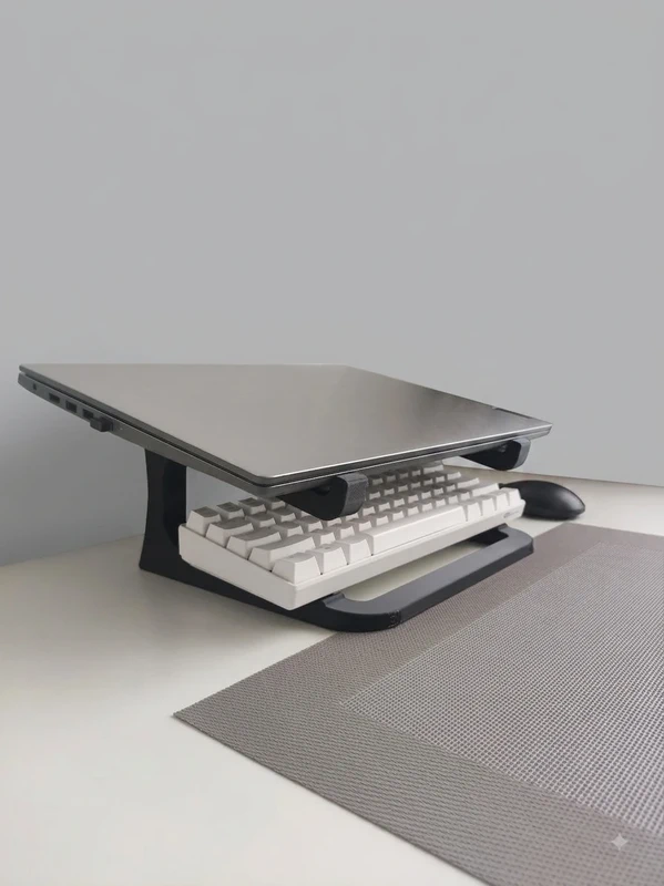 Supporto per notebook con porta tastiera – ergonomico e salvaspazio