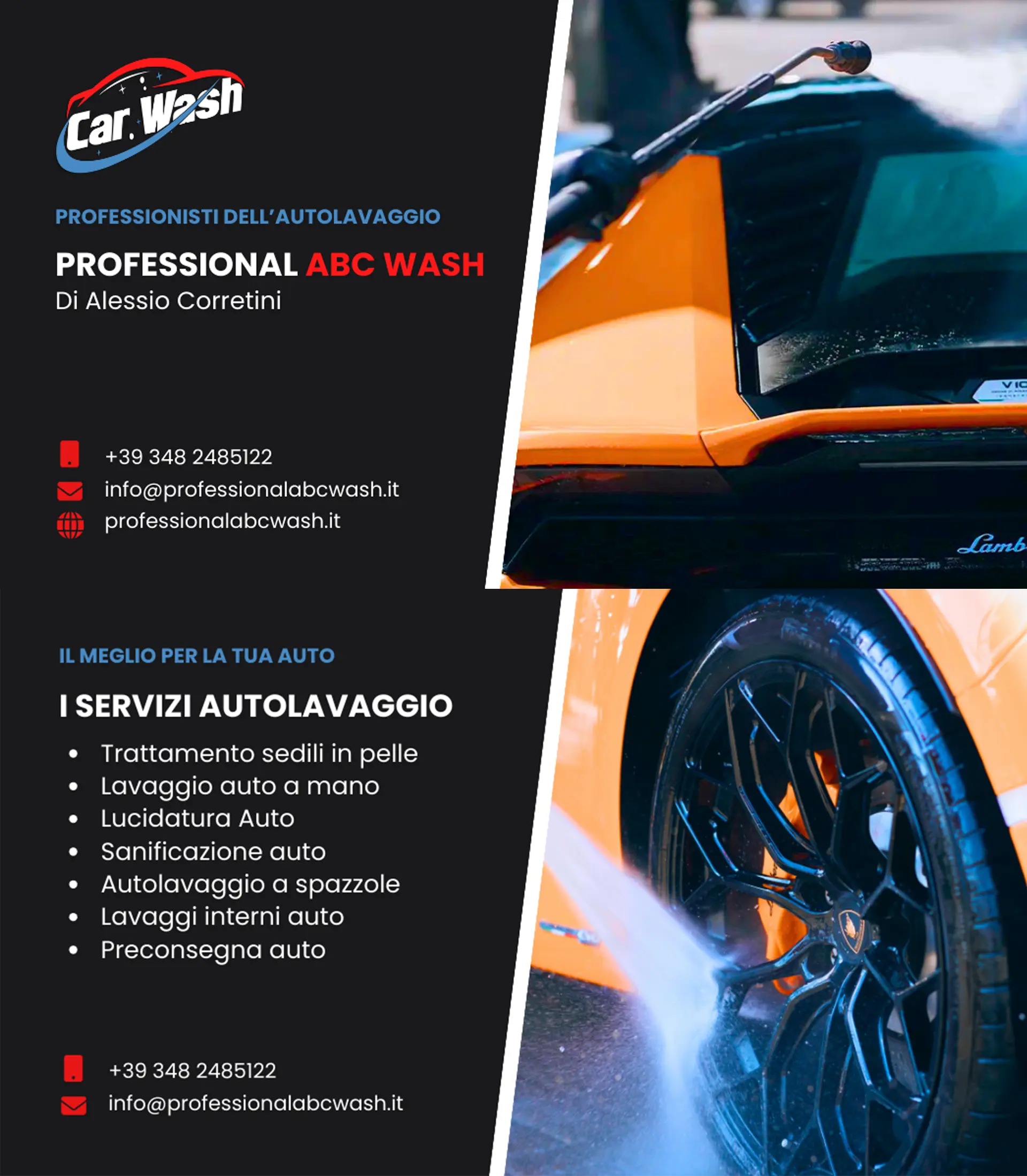 Biglietto da visita Professional ABC Wash